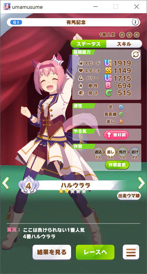 シニア 有馬記念 出走前