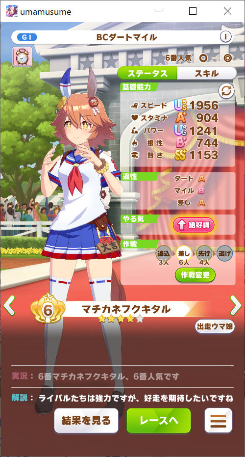 マチカネフクキタル BCダートマイルで伏兵 出走前